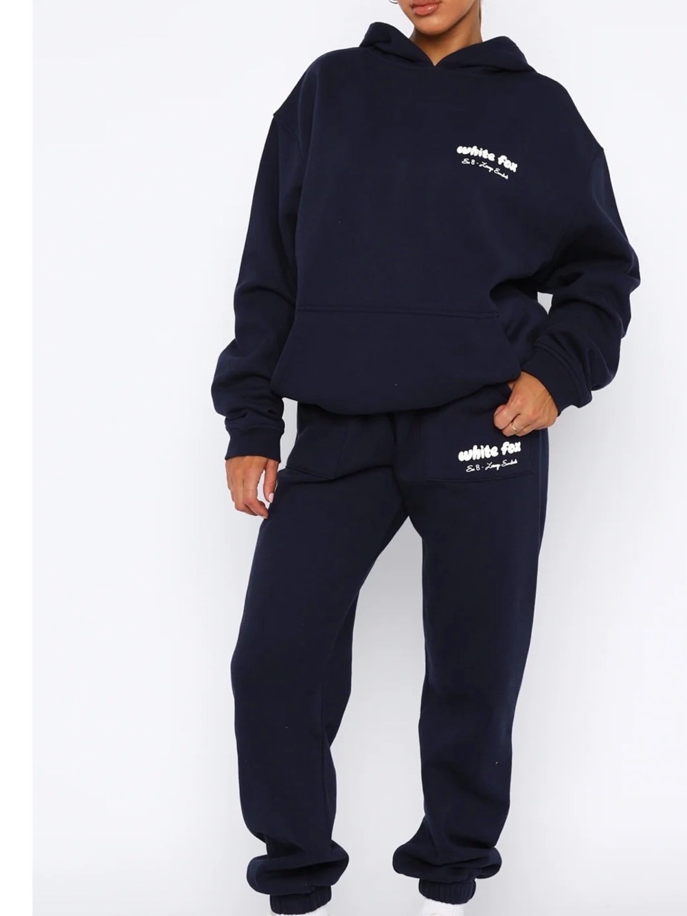 WHITE FOX ERA 8 HOODIE AND JOGGER SET NWT NAUTICAL XS/S